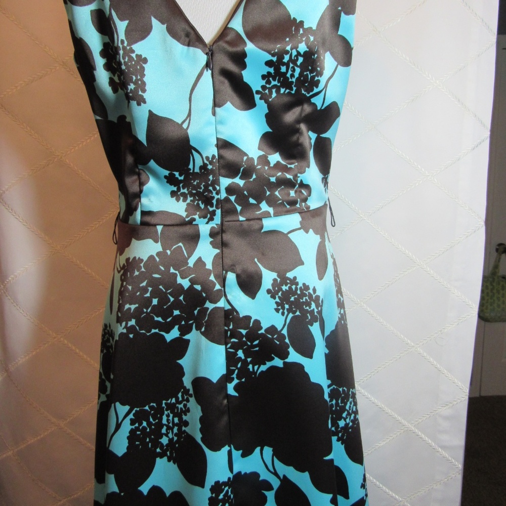 Mica Turquoise and Brown Dress - Picture 6 of 7